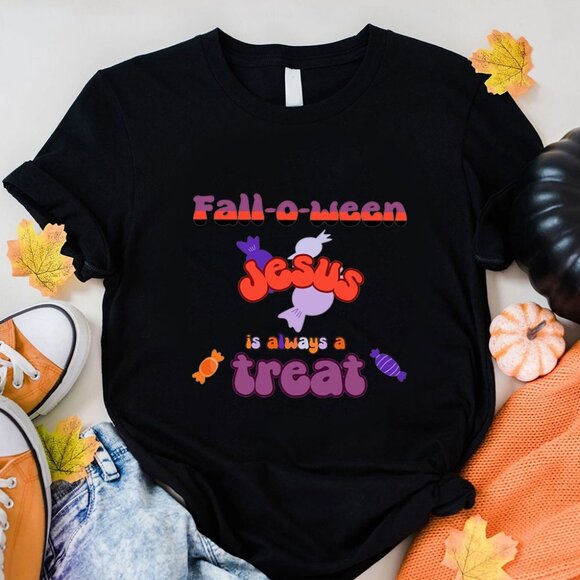 Gildan Other - Falloween Jesus Is Always A Treat Christian T-Shirt